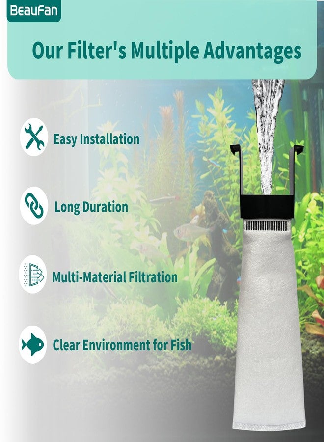 beaufan 2 Pack 200 Micron Filter Bags Compatible with Innovative Marine Fusion Pro 2 AIO Serise & Fusion AIO 15/20/25 Desktop Aquarium - Image 4